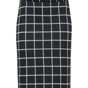 Checked Pencil Skirt
